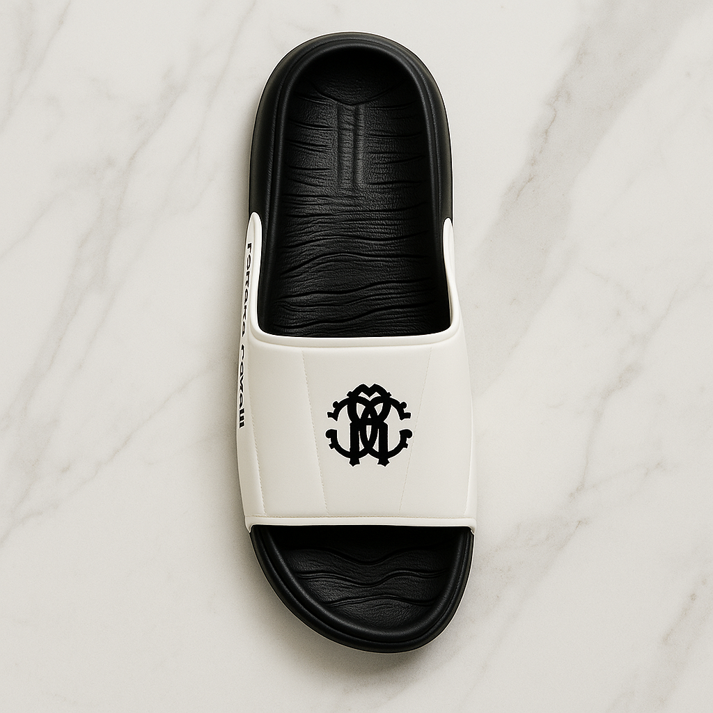 ARTICLE:M-2-Roberto Cavalli Luxe Slide – Monogram Edition-COVERUPFOOTWEAR