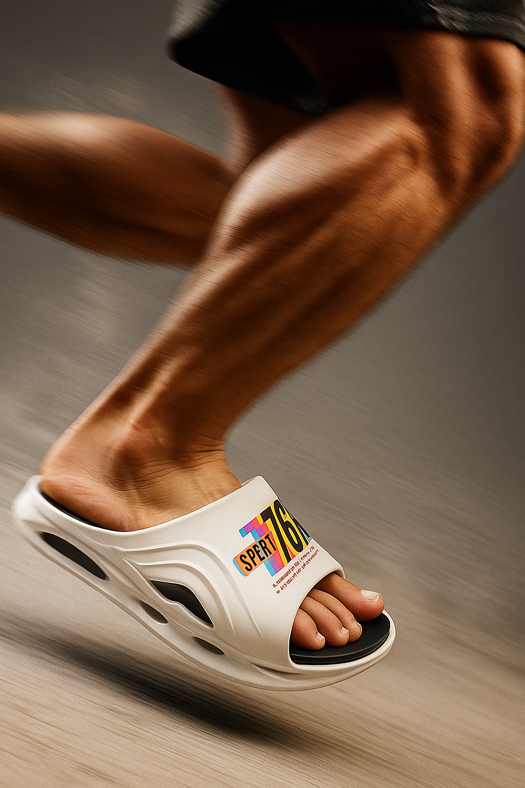 ARTICLE:DC-1-KIDS Sport 76 Reflective Slide – Sunset Series-coverupfootwear-DOUBLE COLOUR