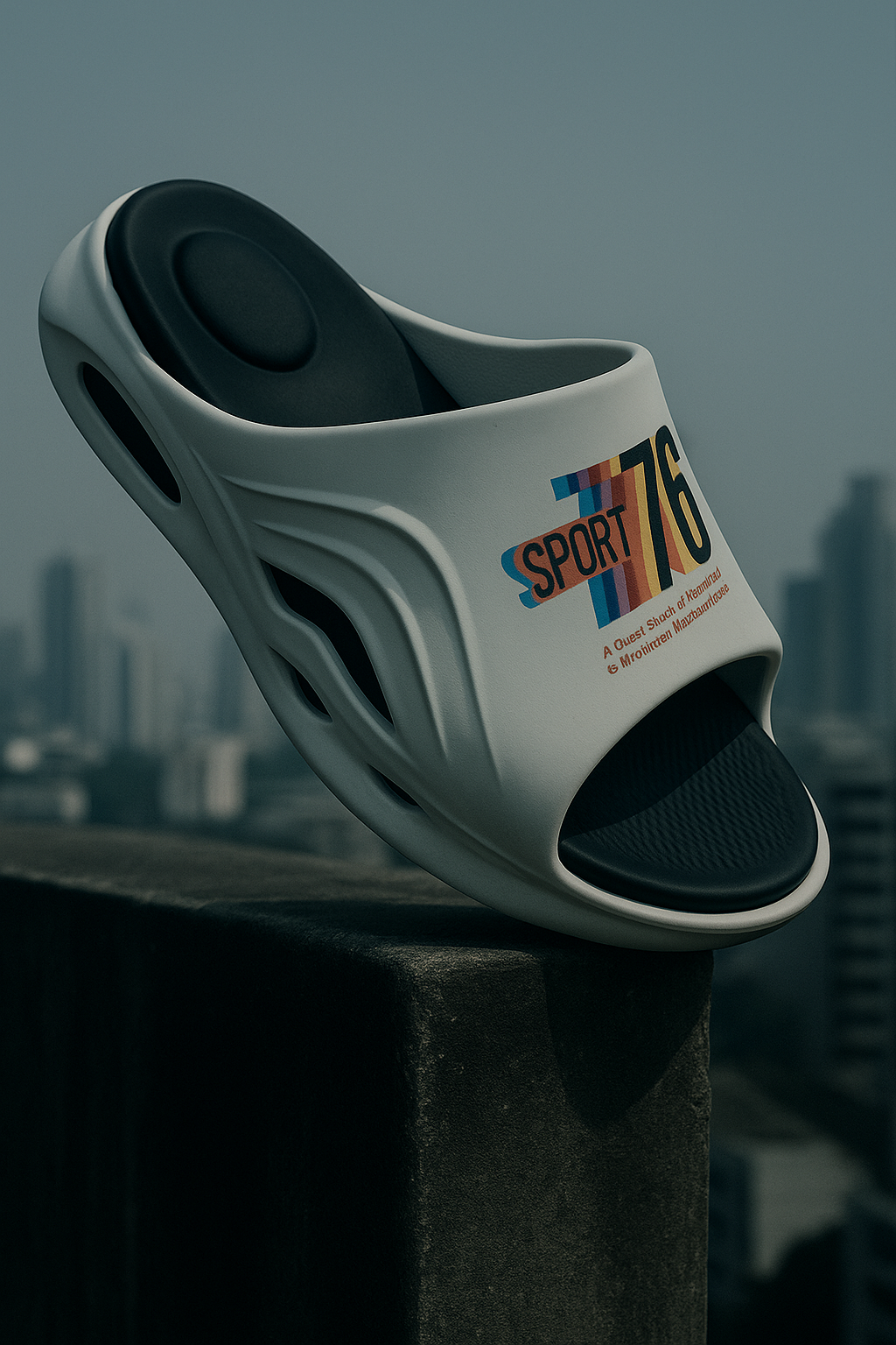 ARTICLE:DC-1-KIDS Sport 76 Reflective Slide – Sunset Series-coverupfootwear-DOUBLE COLOUR