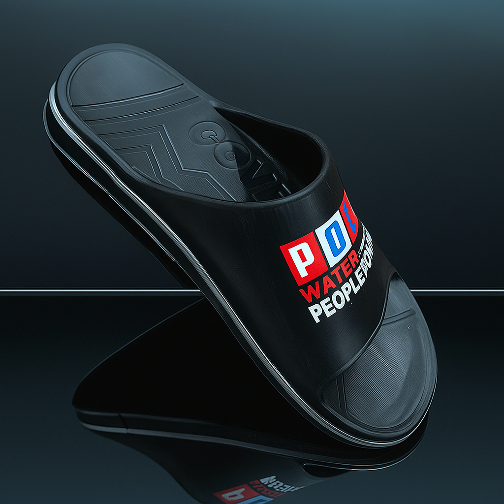 ARTICLE:903-POLO Slide SLIPPER – Water Resistant “People Power” Edition-coverupfootwear