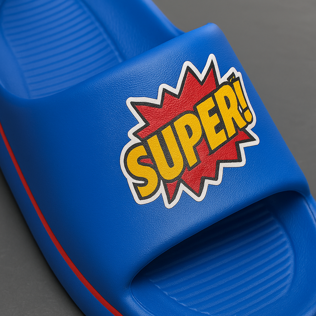 KIDS ARTICLE:G-12-SUPER! Kids' Slipper – Fun, Bright & Comfy for Everyday Adventures-COVERUPFOOTWEAR