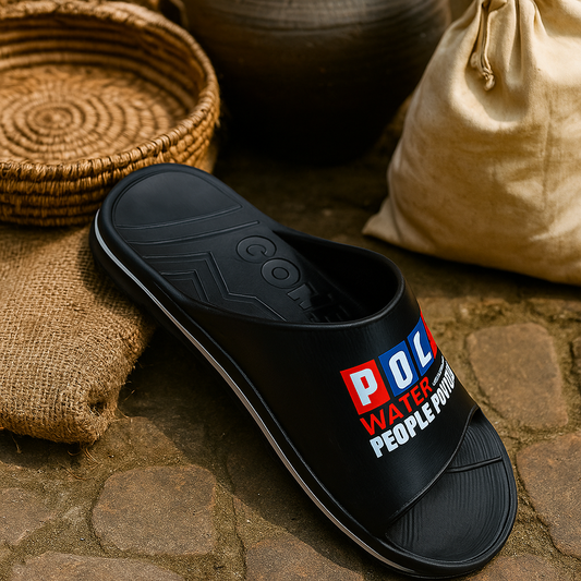 ARTICLE:903-POLO Slide SLIPPER – Water Resistant “People Power” Edition-coverupfootwear